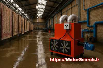 هیتر کابینتی قالیشویی | خشک‌کن سریع و ایمن فرش